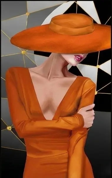 Woman in Orange
