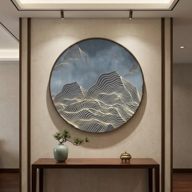 Round Abstract Art