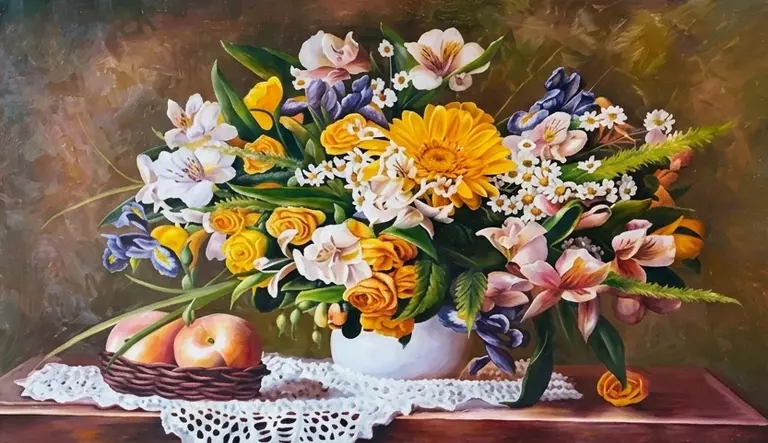 Tĩnh vật hoa và đào