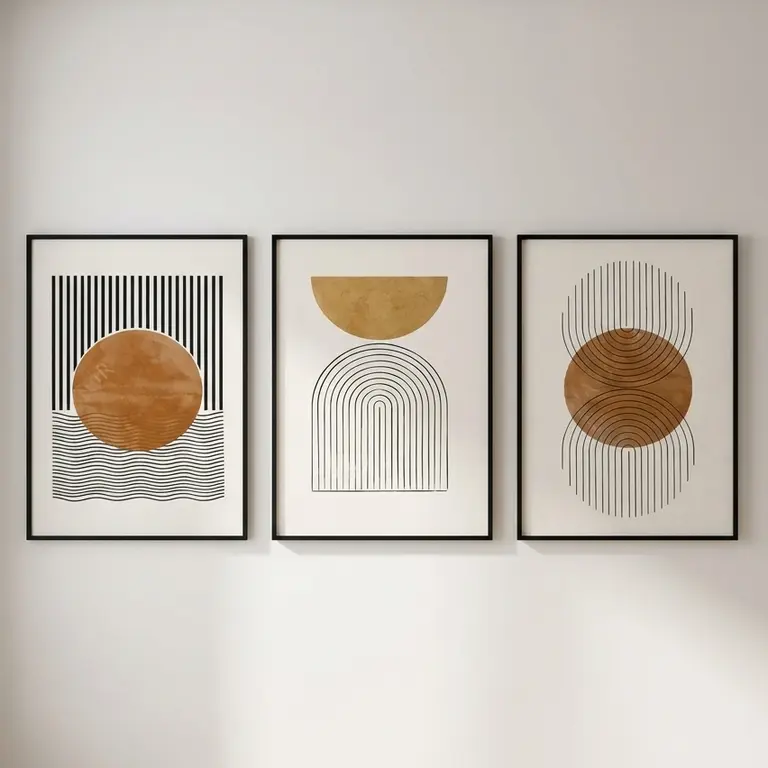 Modern minimal art set