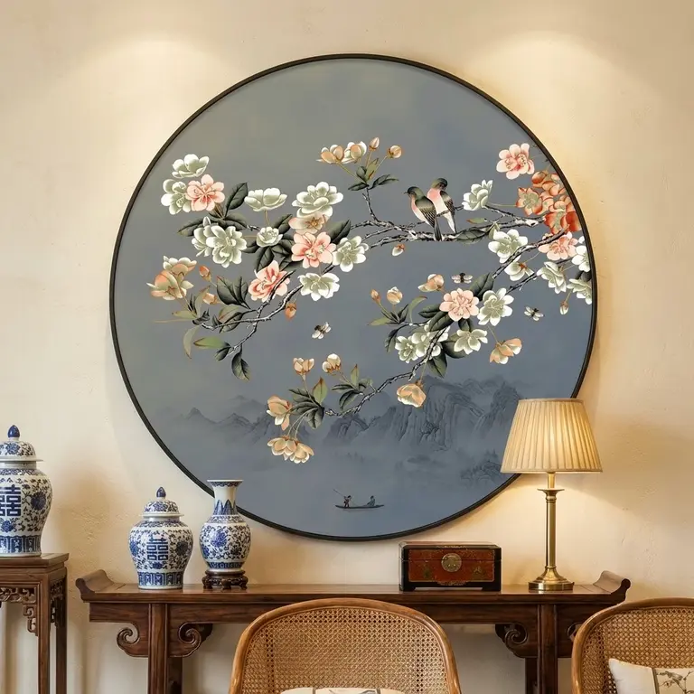 Flowers and birds Art