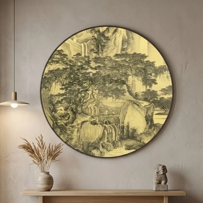 Tranh tròn non nước hữu tình