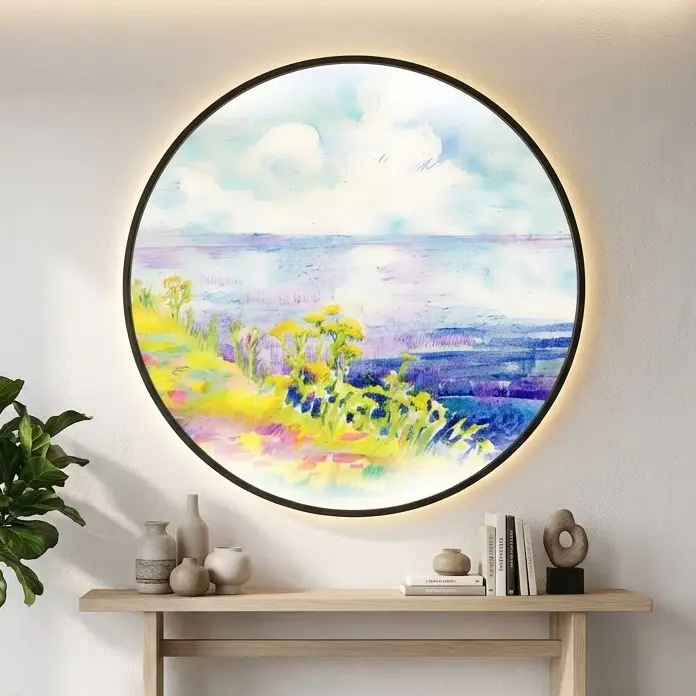 Tranh tròn phong cảnh hiện đại