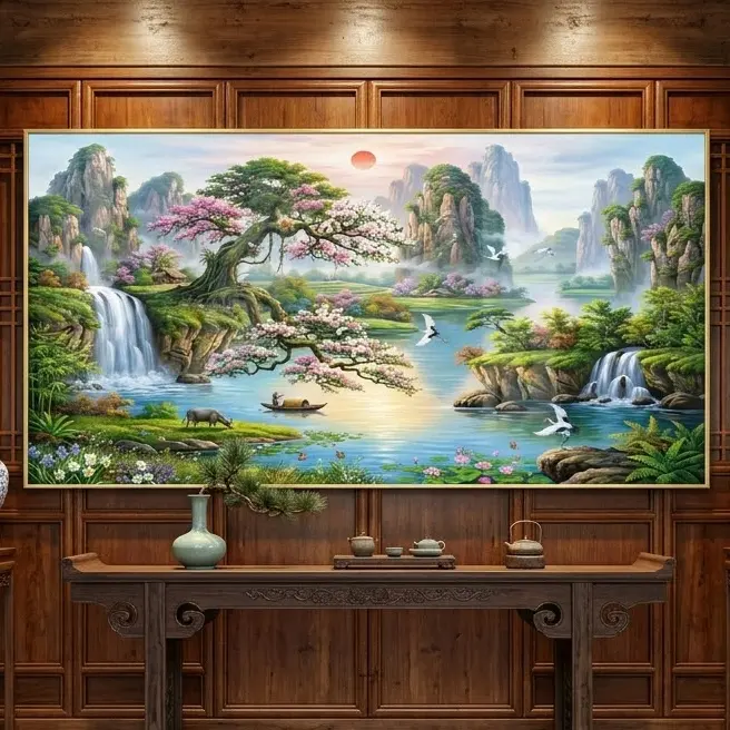 Tranh phong cảnh làng quê