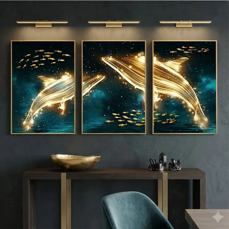 Modern Fish Artwork Set