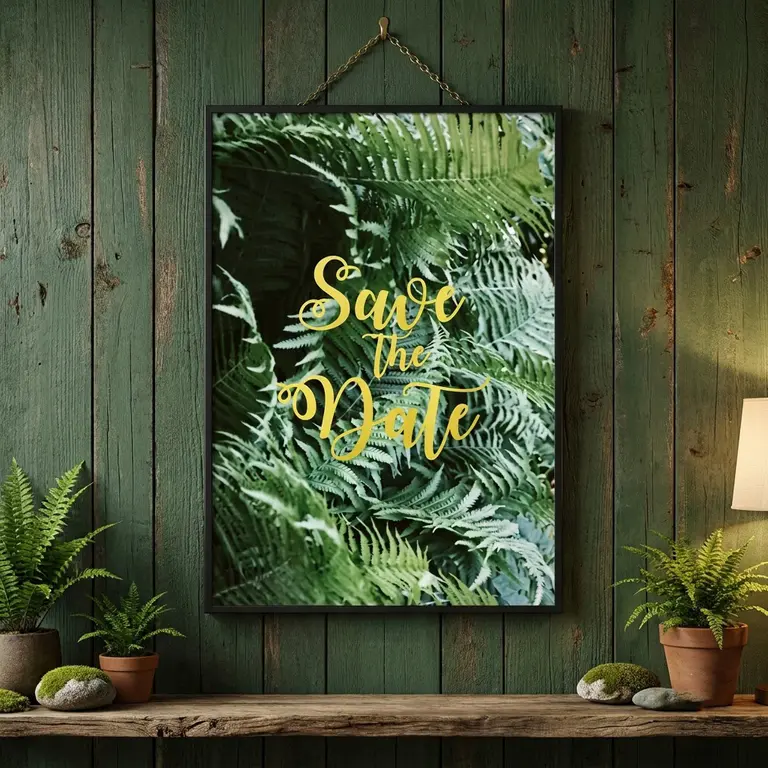Tranh hoa lá nhiệt đới