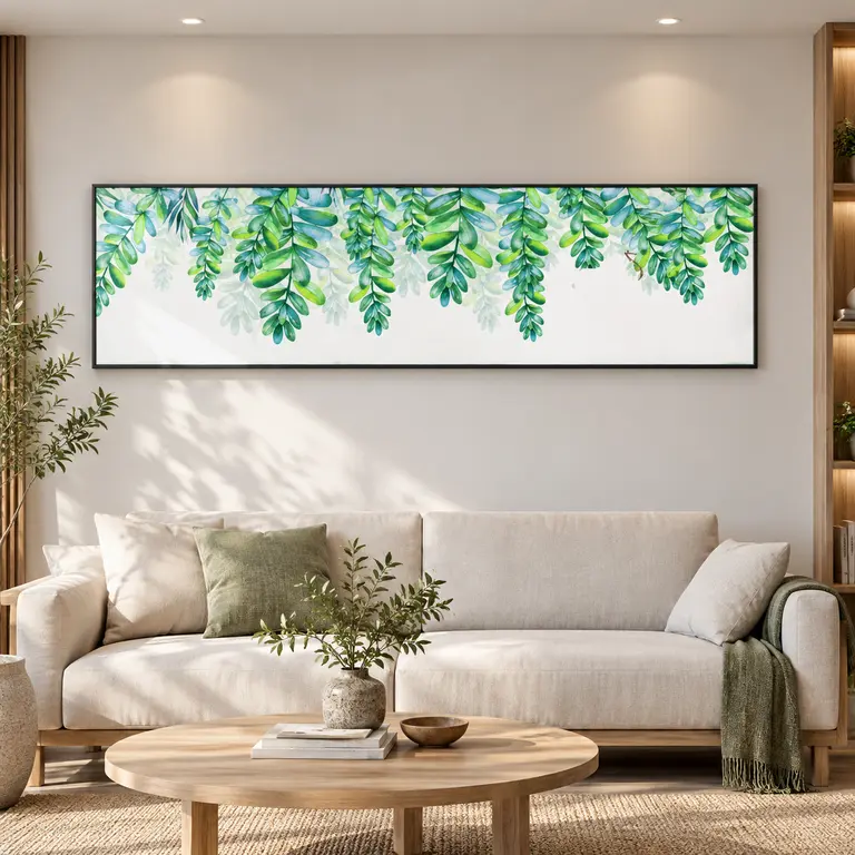 Tranh hoa lá nhiệt đới