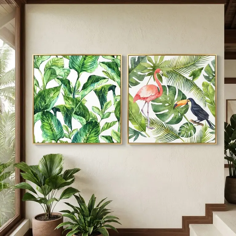 Bộ tranh hoa lá nhiệt đới