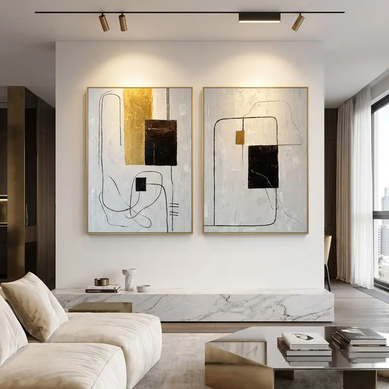 Modern Abstract Painting Set