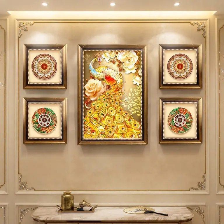 Prosperity Peacock Art Set